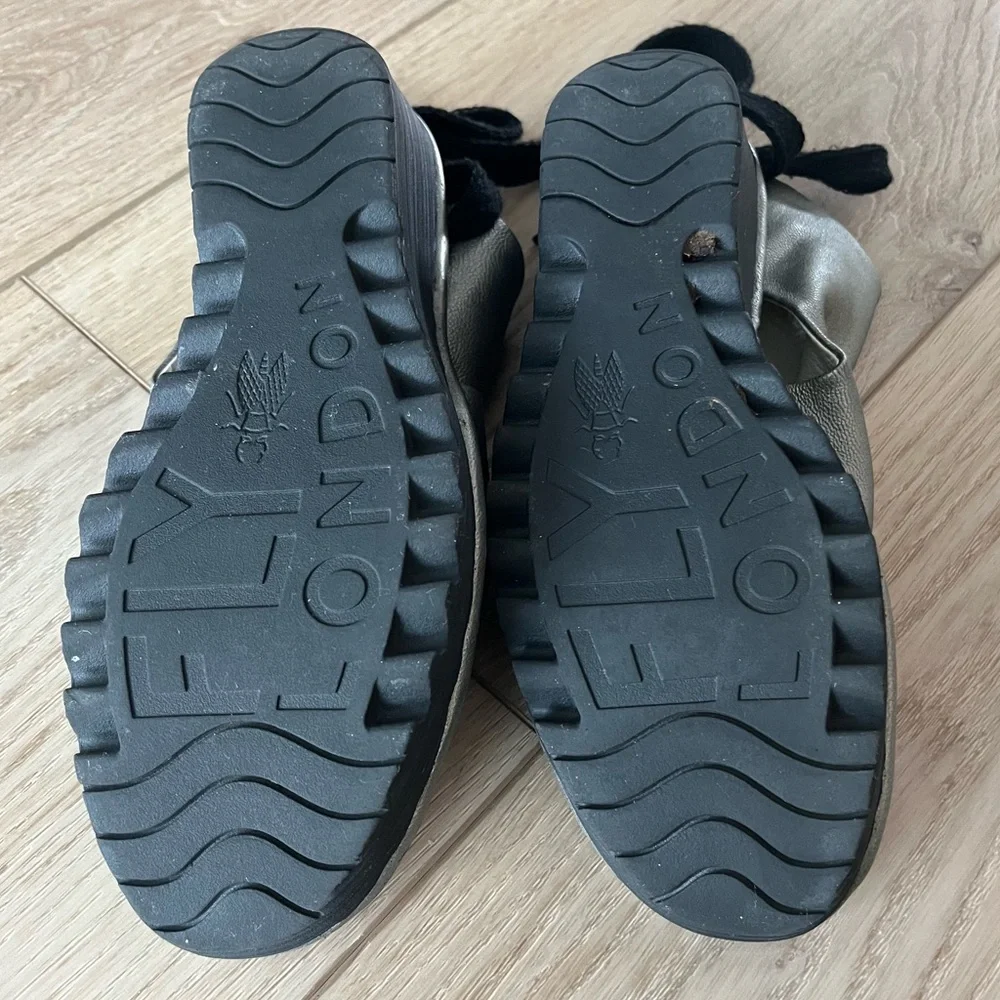 Fly London Yemma Leather Open Toe Bootie